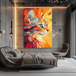 Orange Cat Wall Art