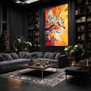 Orange Cat Wall Art