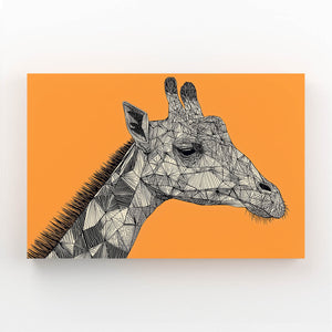 Orange Giraffe Artwork