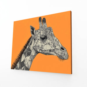 Orange Giraffe Artwork