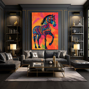 Orange Horse Art