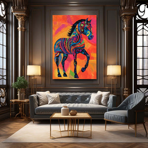 Orange Horse Art