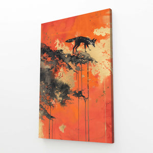 Orange Hues Fox Art | MusaArtGallery™