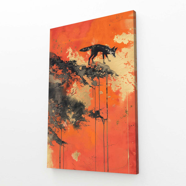 Orange Hues Fox Art | MusaArtGallery™