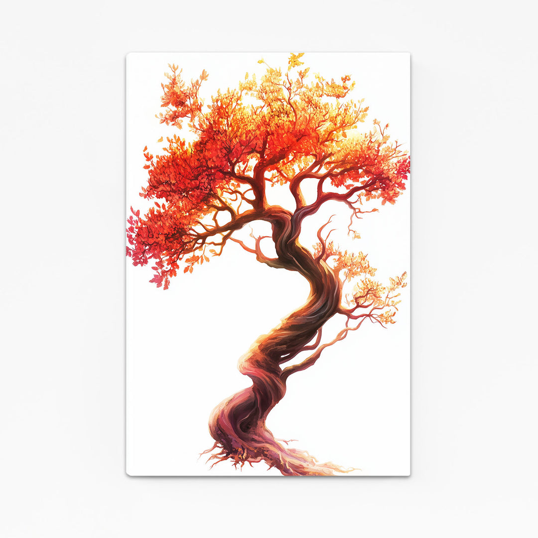 Orange Large Tree Of Life Wall Art