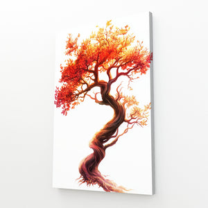 Orange Large Tree Of Life Wall Art