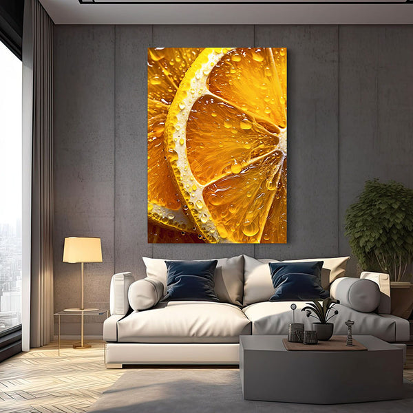 Orange Modern Neutral Wall Art | MusaArtGallery™