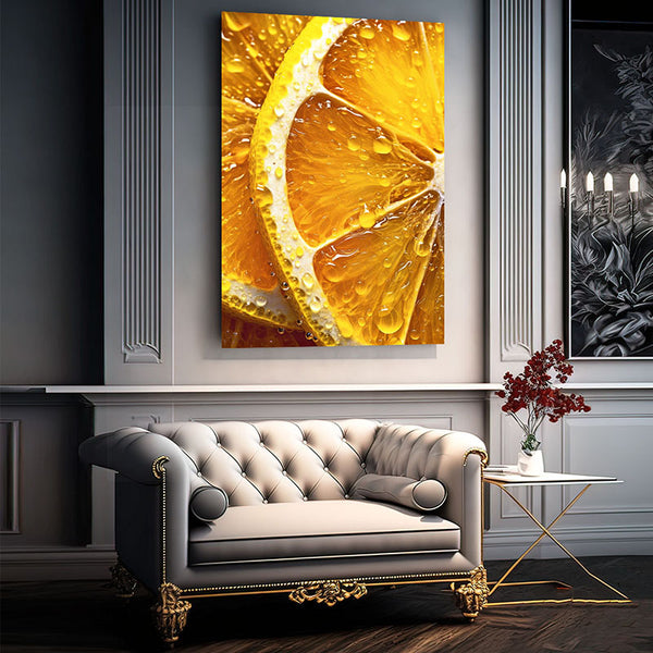 Orange Modern Neutral Wall Art | MusaArtGallery™