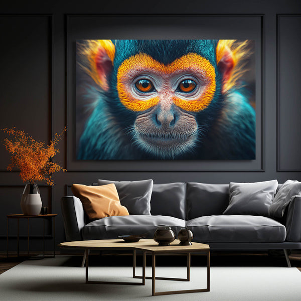 Orange Monkey Art