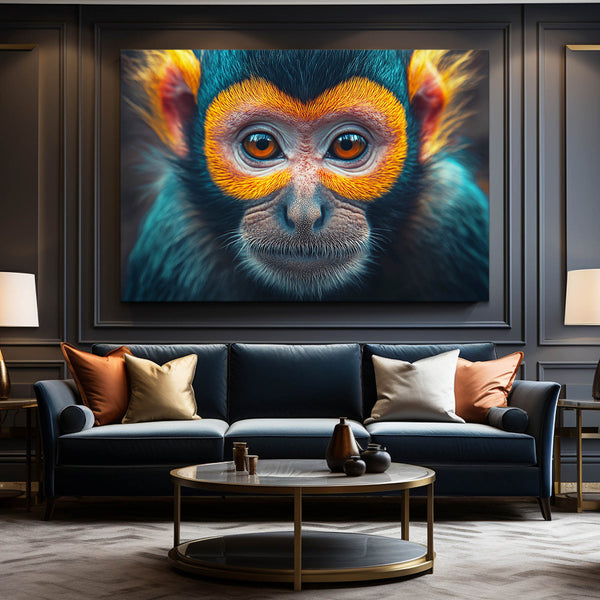 Orange Monkey Art