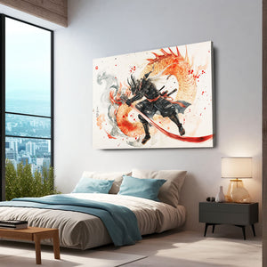 Orange Samurai Art