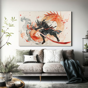 Orange Samurai Art