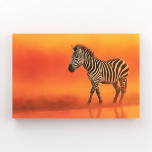 Orange Zebra Artwork
