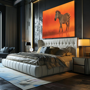Orange Zebra Artwork