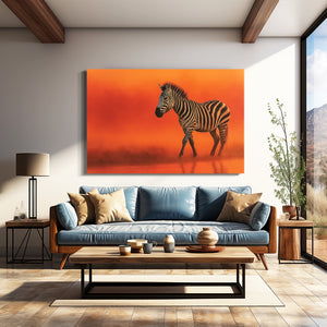 Orange Zebra Artwork
