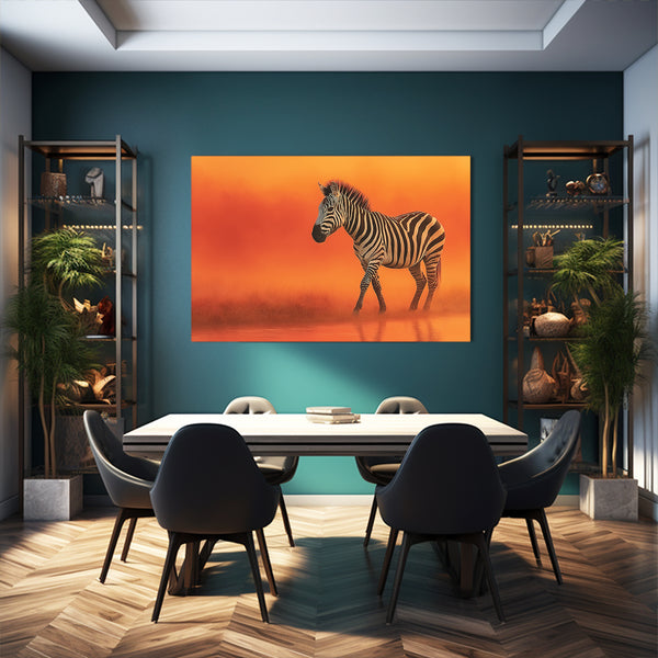 Orange Zebra Artwork