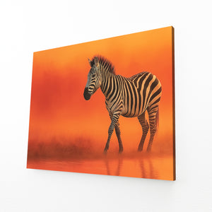 Orange Zebra Artwork