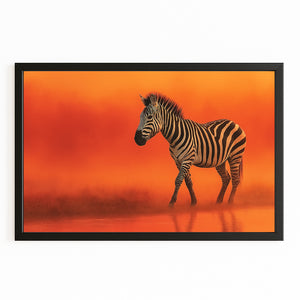 Orange Zebra Artwork