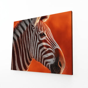 Orange Zebra Wall Decor