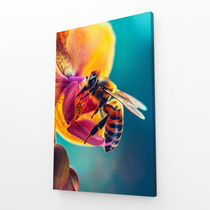 Orchid Bliss Bee Art | MusaArtGallery™