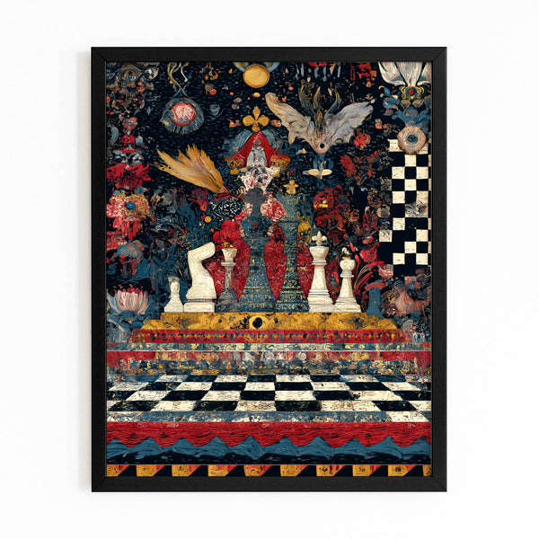 Ornate Chess Canvas Wall Art