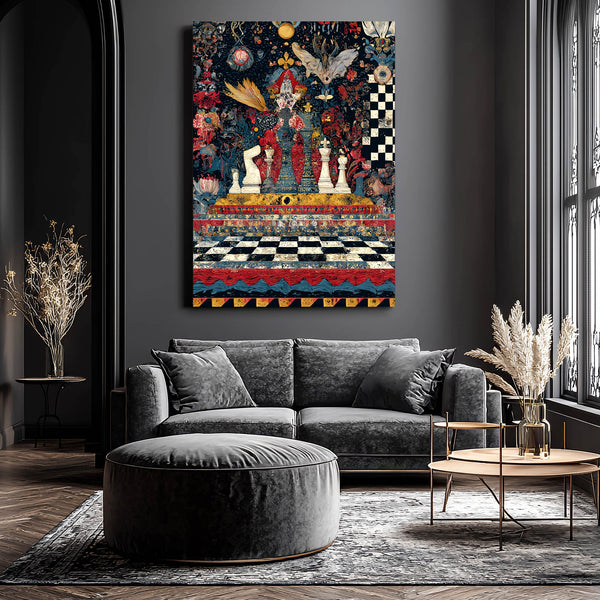 Ornate Chess Canvas Wall Art