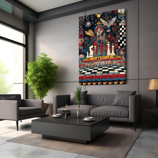 Ornate Chess Canvas Wall Art