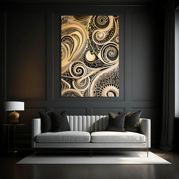 Ornate Swirls Abstract Art | MusaArtGallery™