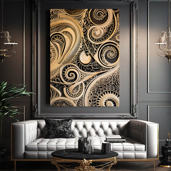 Ornate Swirls Abstract Art | MusaArtGallery™