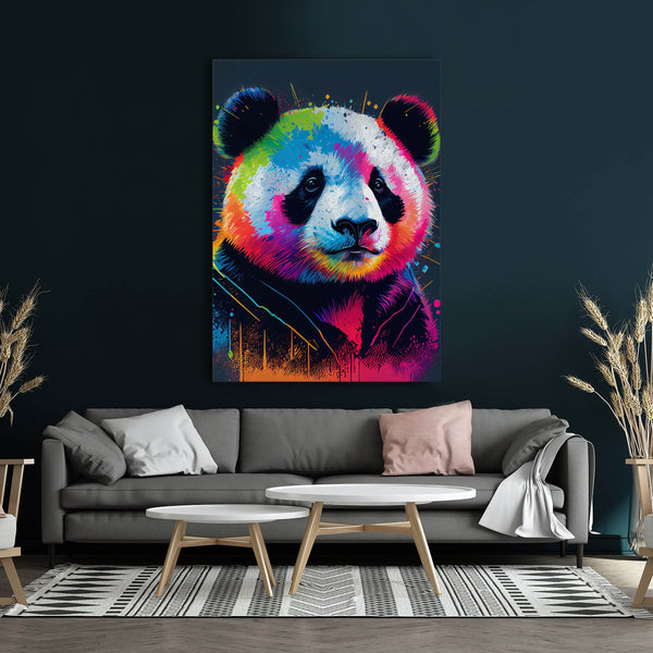 Panda Colorful Wall Art | MusaArtGallery™