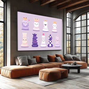 Pastel Queen Chess Art