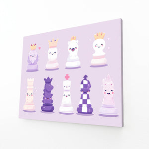 Pastel Queen Chess Art