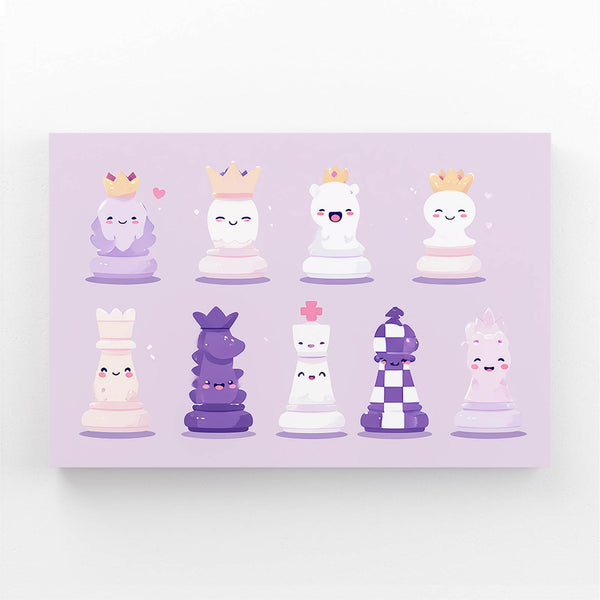 Pastel Queen Chess Art