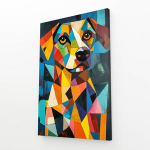 patchwork dog art