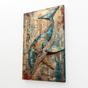 Patchwork Whale Art | MusaArtGallery™