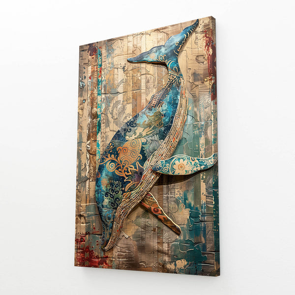 Patchwork Whale Art | MusaArtGallery™