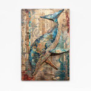 Patchwork Whale Art | MusaArtGallery™