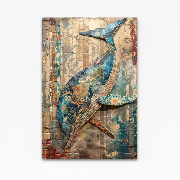 Patchwork Whale Art | MusaArtGallery™