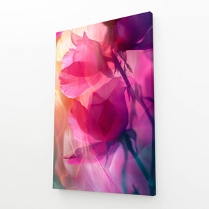 Petal Glow Pink Abstract Art | MusaArtGallery™