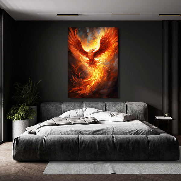 Phoenix Bird Fire Wall Art | MusaArtGallery™