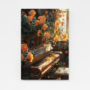  Piano With Flowers Art | MusaArtGallery™