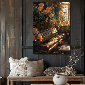  Piano With Flowers Art | MusaArtGallery™