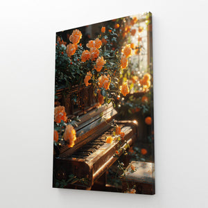  Piano With Flowers Art | MusaArtGallery™