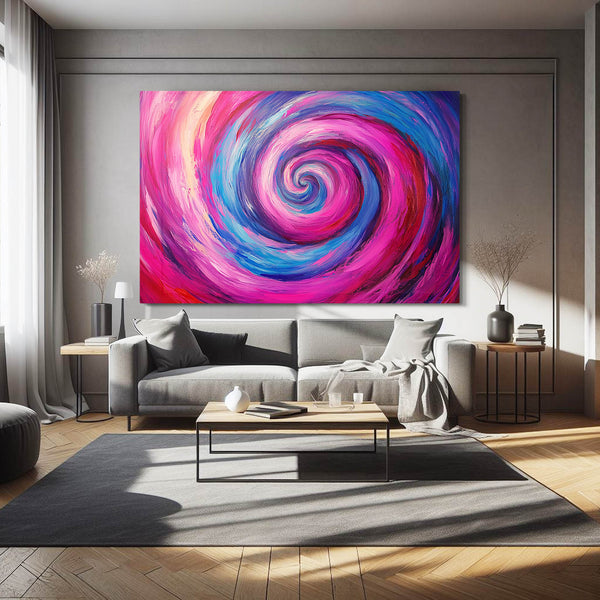 Pink Abstract Art Colorful Vortex | MusaArtGallery™