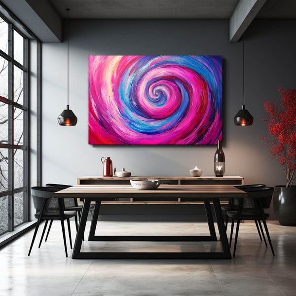Pink Abstract Art Colorful Vortex | MusaArtGallery™