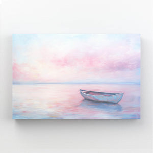 Pink Abstract Art Floating Serenity | MusaArtGallery™