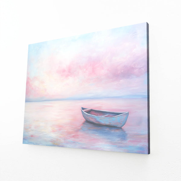 Pink Abstract Art Floating Serenity | MusaArtGallery™