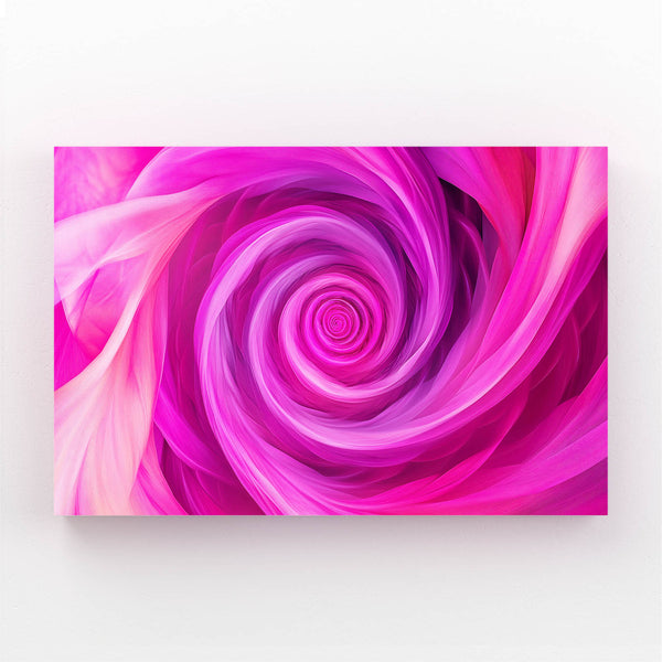 Pink Abstract Art Vivid Spiral | MusaArtGallery™