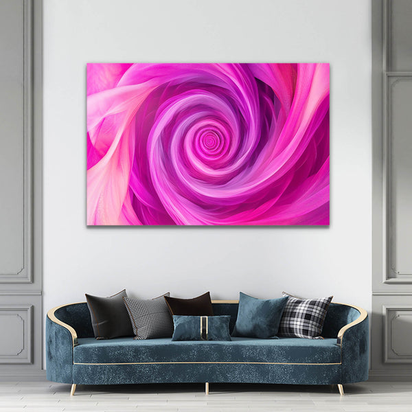 Pink Abstract Art Vivid Spiral | MusaArtGallery™