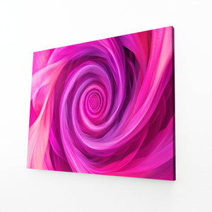 Pink Abstract Art Vivid Spiral | MusaArtGallery™